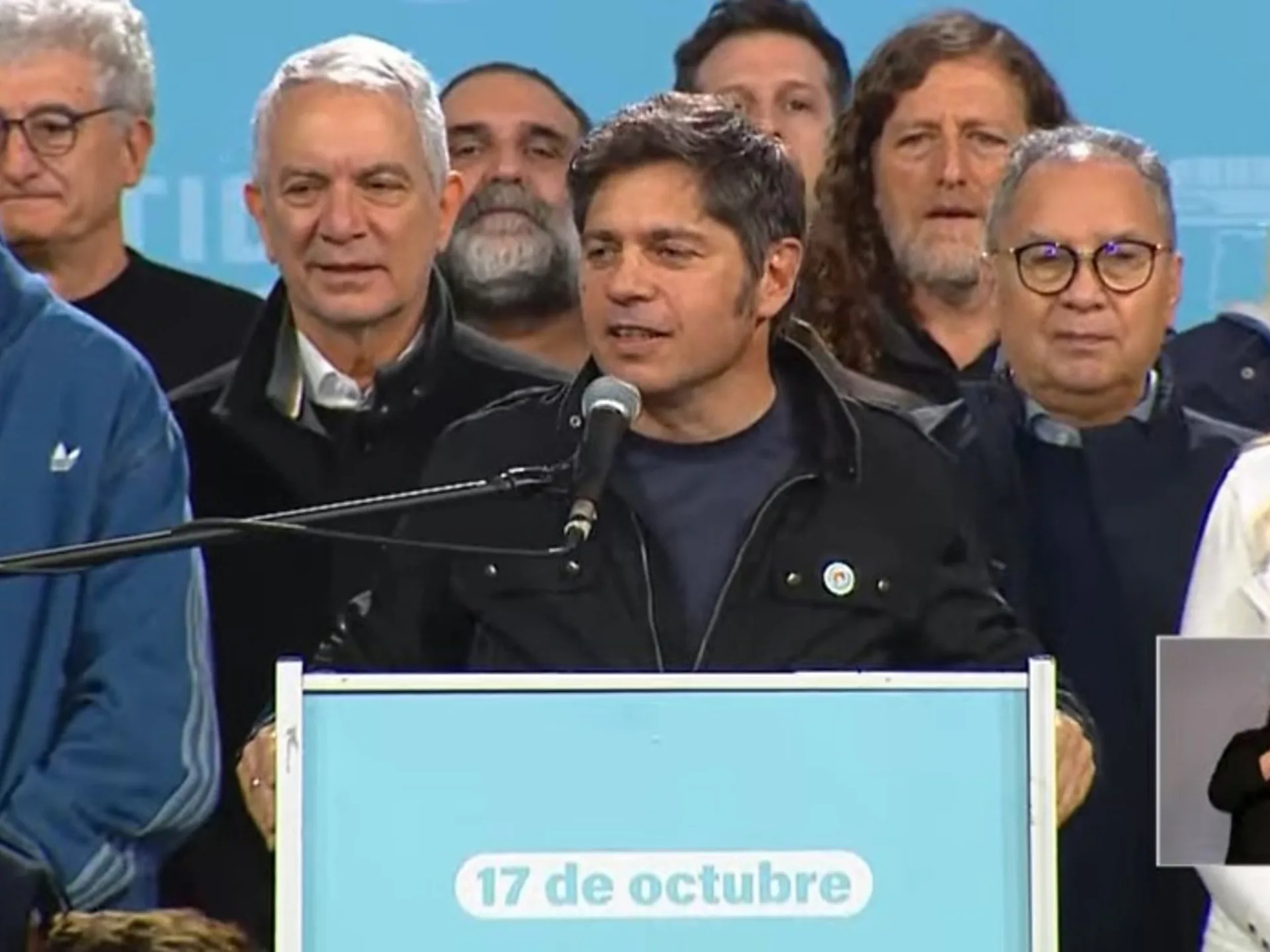 Día de la Lealtad: Kicillof pidió actualizar la doctrina y Máximo Kirchner apuntó contra la interna