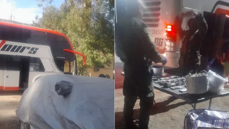 hallan 200 000 dolares en un colectivo que salio del norte los pasajeros estan demorados