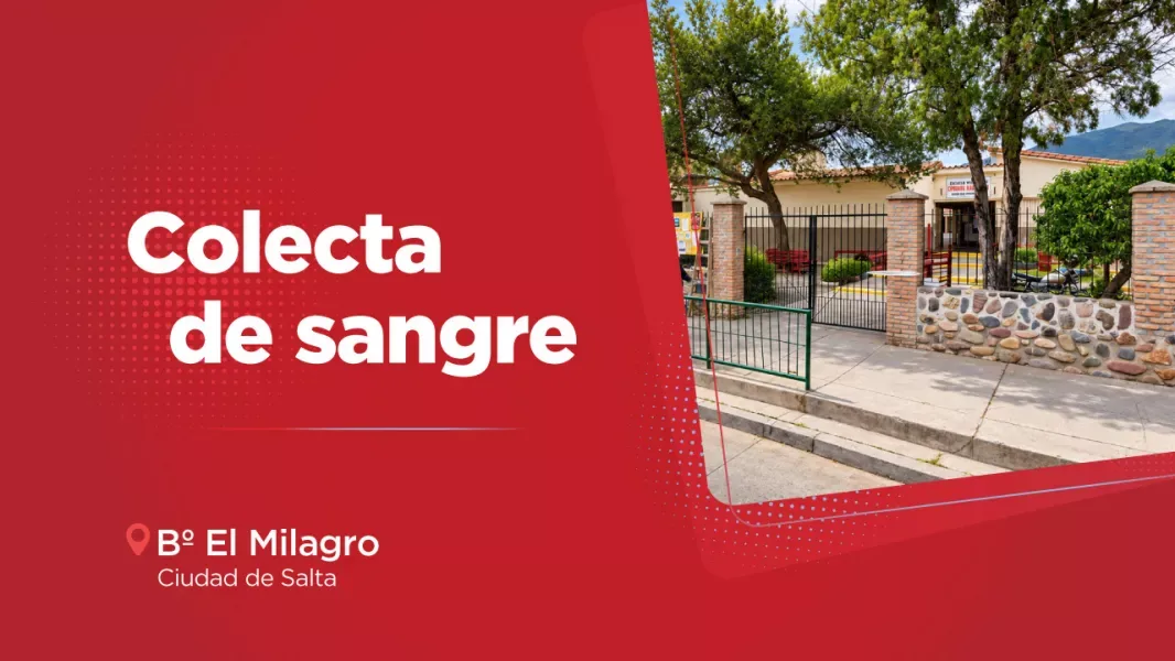 Dónde donar sangre este sábado en Salta: el móvil del Hemoterapia está en El Milagro hasta las 13