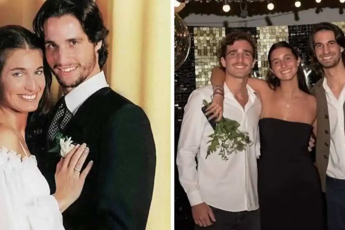 Romina Yan con su marido y los 3 hijos del matrimonio