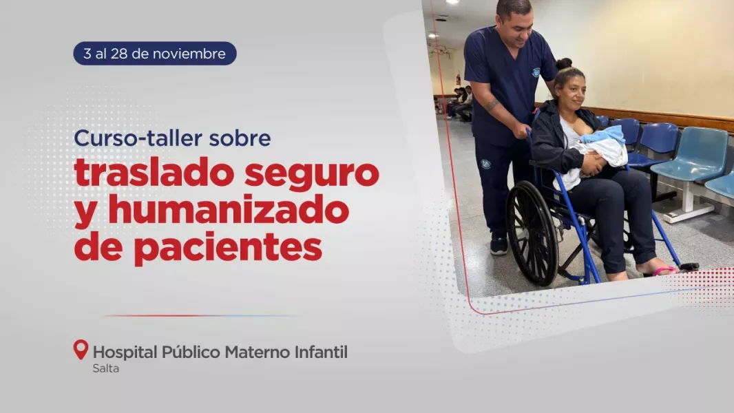 El Materno Infantil capacitará a auxiliares de transporte de pacientes: 100 cupos y cuatro semanas de cursada
