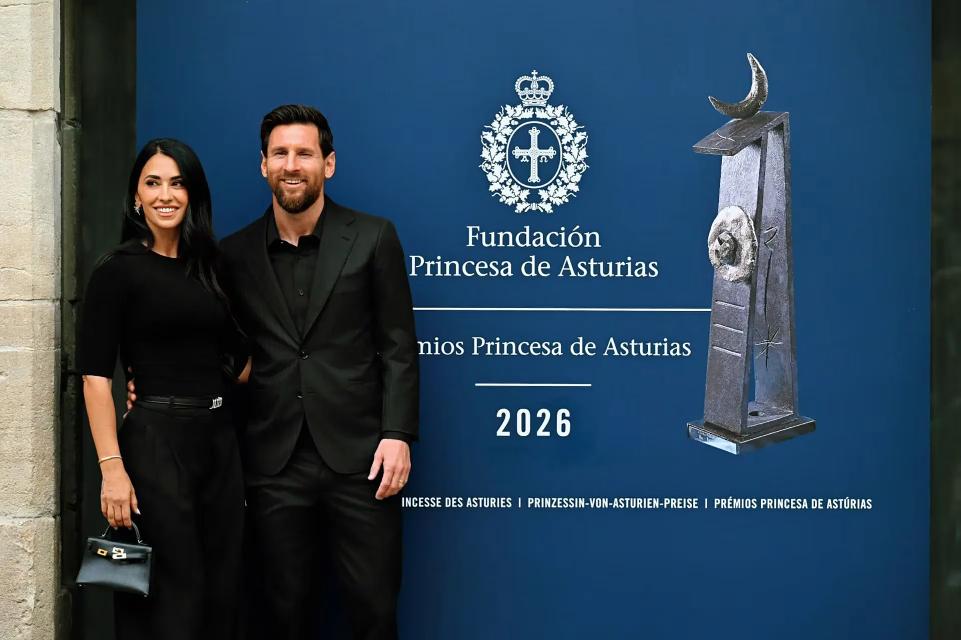 El mensaje de Antonela Roccuzzo a Messi antes de recibir el Premio Princesa de Asturias