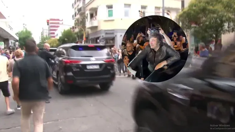 intento agredir a javier milei en mar del plata y lo detuvieron el tenso momento