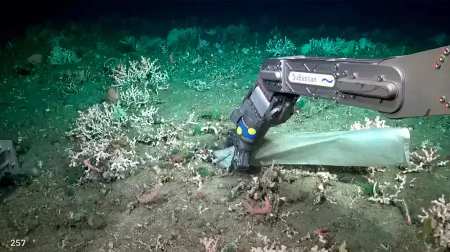 Encontraron basura a más de 3 mil metros de profundidad en el Mar Argentino