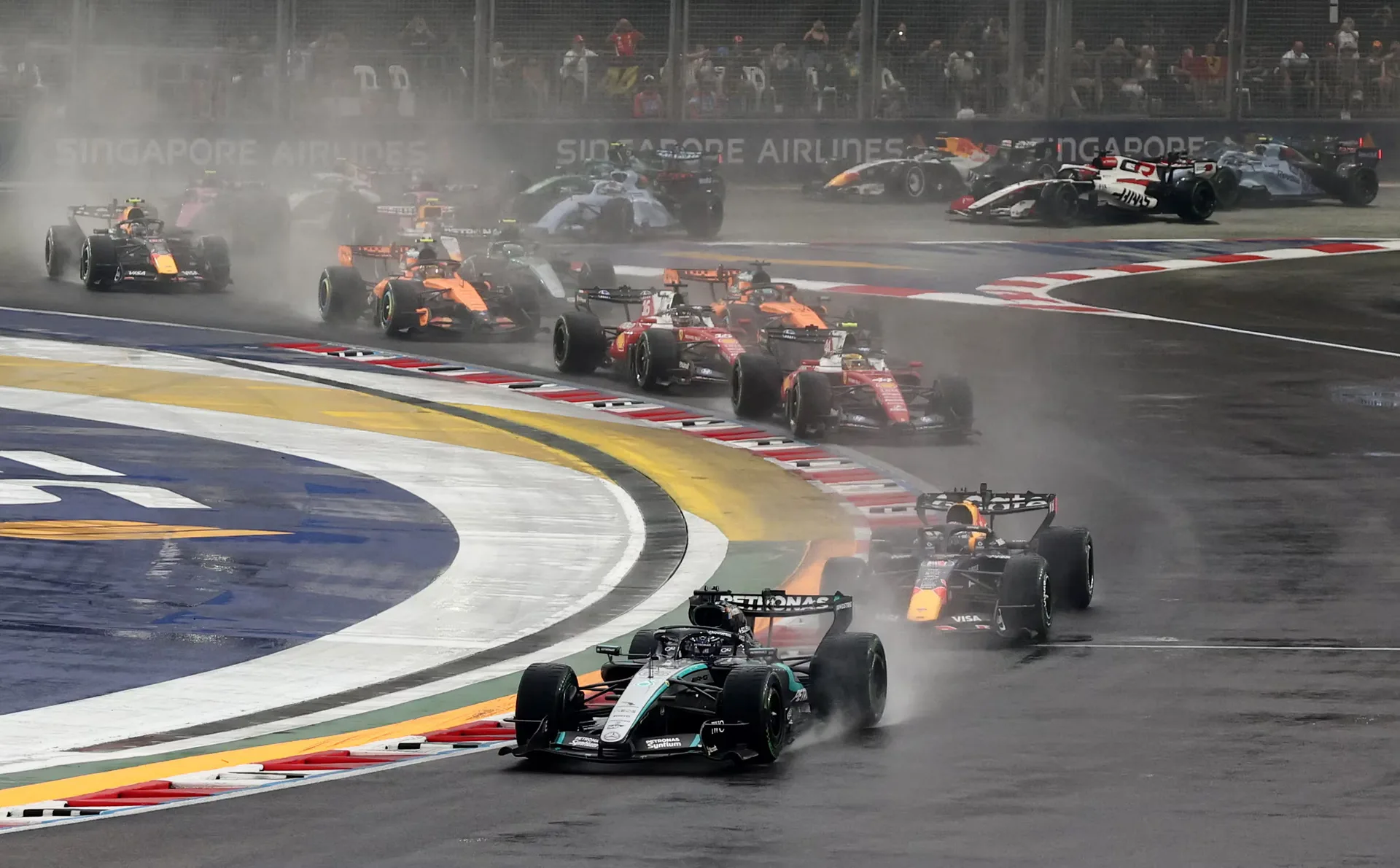 Franco Colapinto abandonó en la Sprint del Gran Premio de Singapur de Fórmula 1