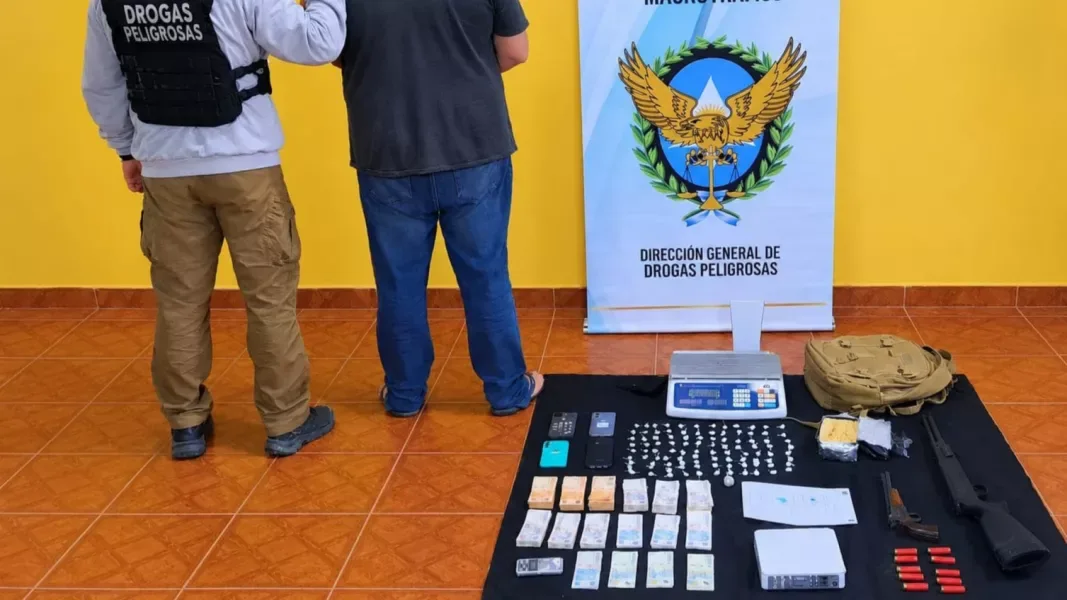 Golpe al narcomenudeo en Joaquín V. González: cuatro detenidos y más de 10 mil dosis secuestradas