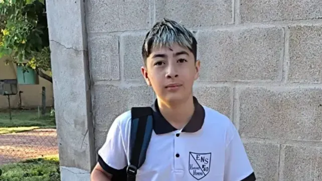 ian cabrera de 13 anos la victima del ataque en la escuela de san cristobal