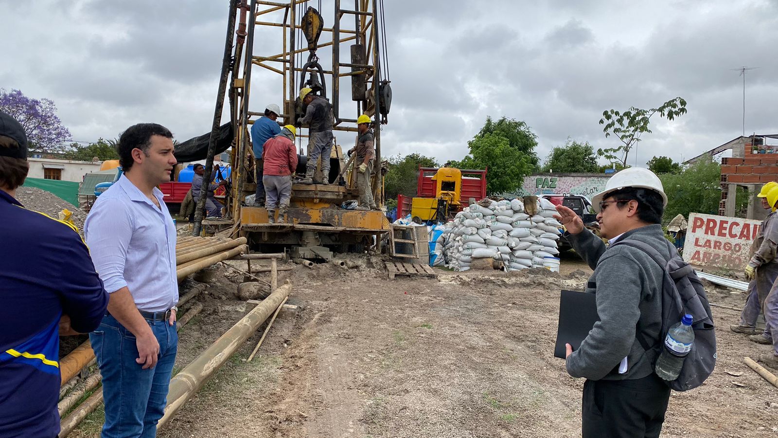 rosario de lerma aguas del norte perfora un pozo profundo en uno de los barrios mas populosos