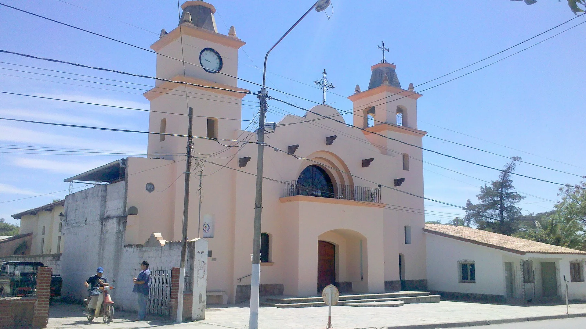 Fachada de la iglesia de Campo Quijano, en el departamento Rosario de Lerma