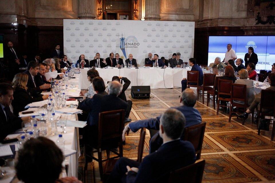 la ley bases y el paquete fiscal un tira y afloja en el senado