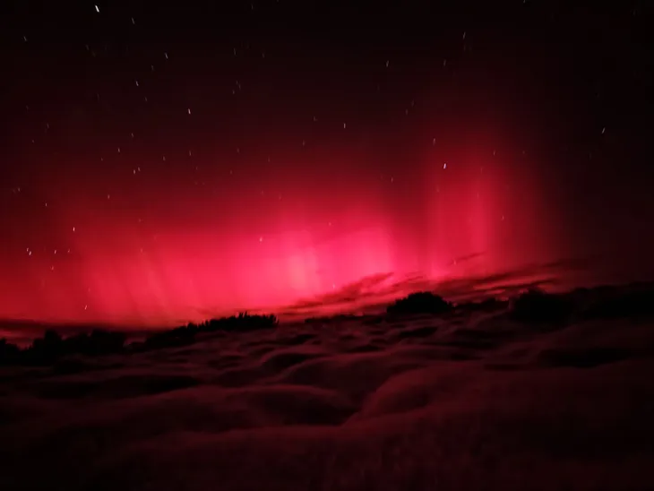 una tormenta solar provoco ineditas auroras australes en ushuaia y la antartida fotos