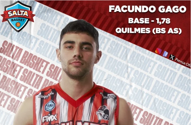 el nuevo refuerzo de salta basket llega desde quilmes buenos aires