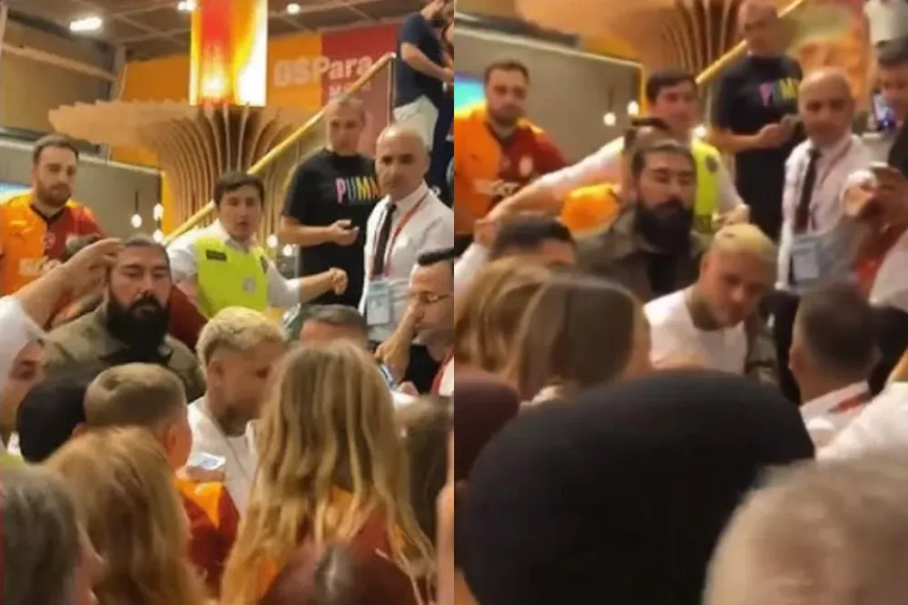 video mauro icardi le dio un cabezazo a un hincha en pleno shopping
