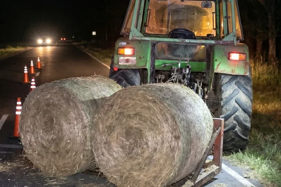 un jubilado murio decapitado tras chocar contra un tractor que tenia la luces tapadas