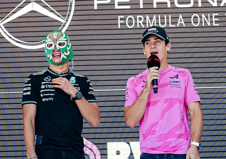 mercedes publico una foto de franco colapinto y se armo revuelo en la formula 1