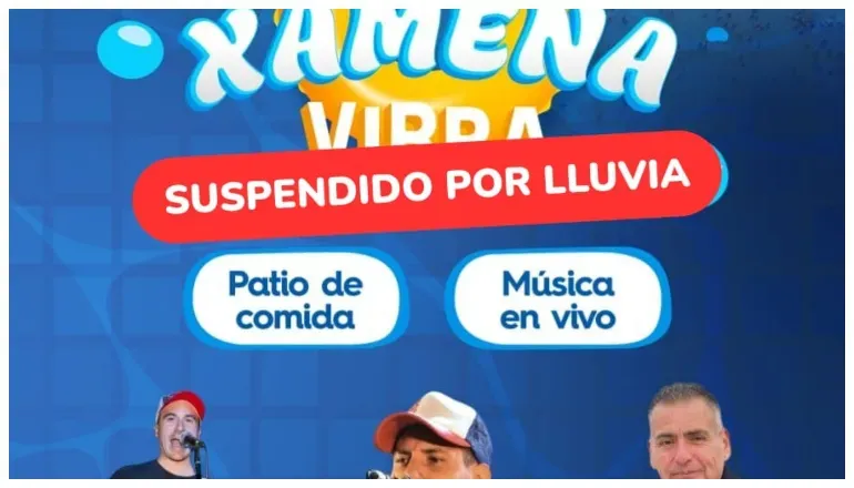 se suspendio el xamena vibra por lluvia sera reprogramado