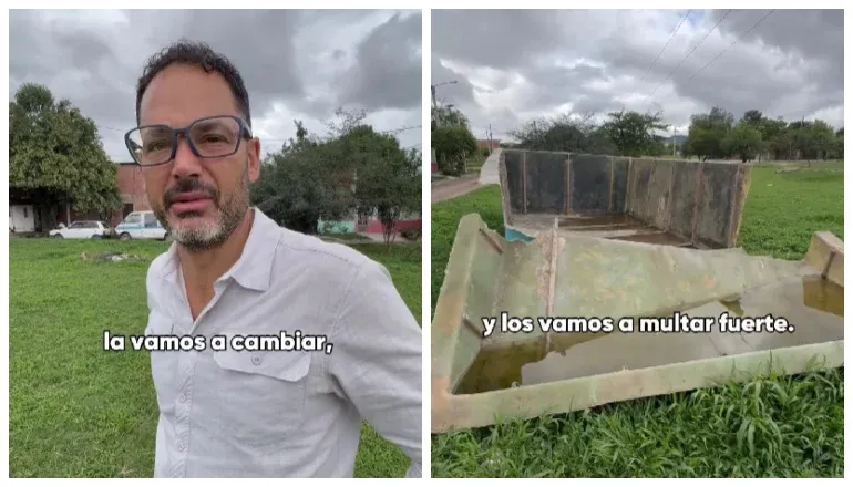arrojaron una pileta en una plaza los vamos a multar fuerte advirtio durand