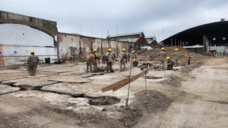 mercado san miguel la obra alcanza el 20 y un antiguo aljibe obliga a redisenar parte del proyecto