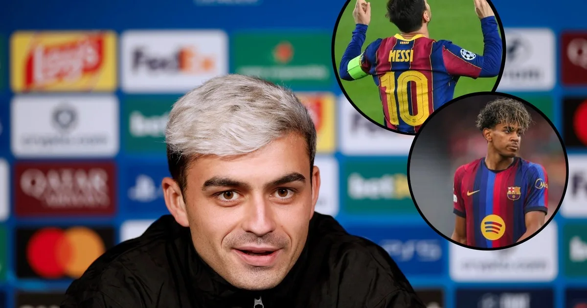 Pedri zanjó la comparación entre Lamine Yamal y Messi antes del PSG-Barcelona
