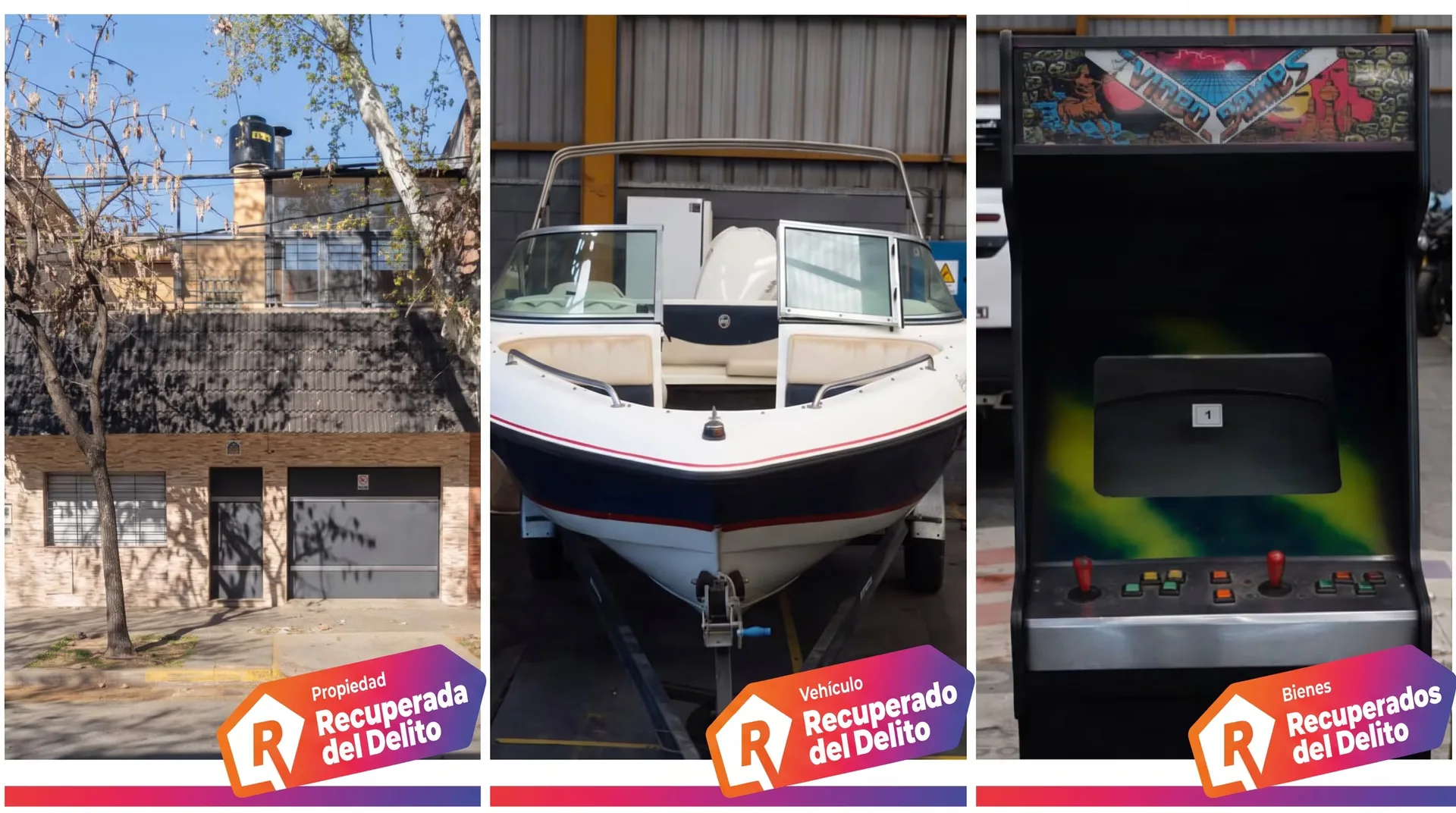 Rematan en Santa Fe una casa, lanchas y máquinas arcade incautadas al delito