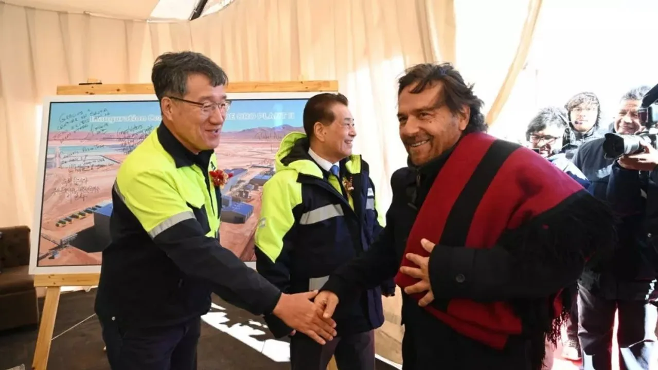 Sáenz destacó la inauguración de la planta de litio de POSCO en la Puna salteña