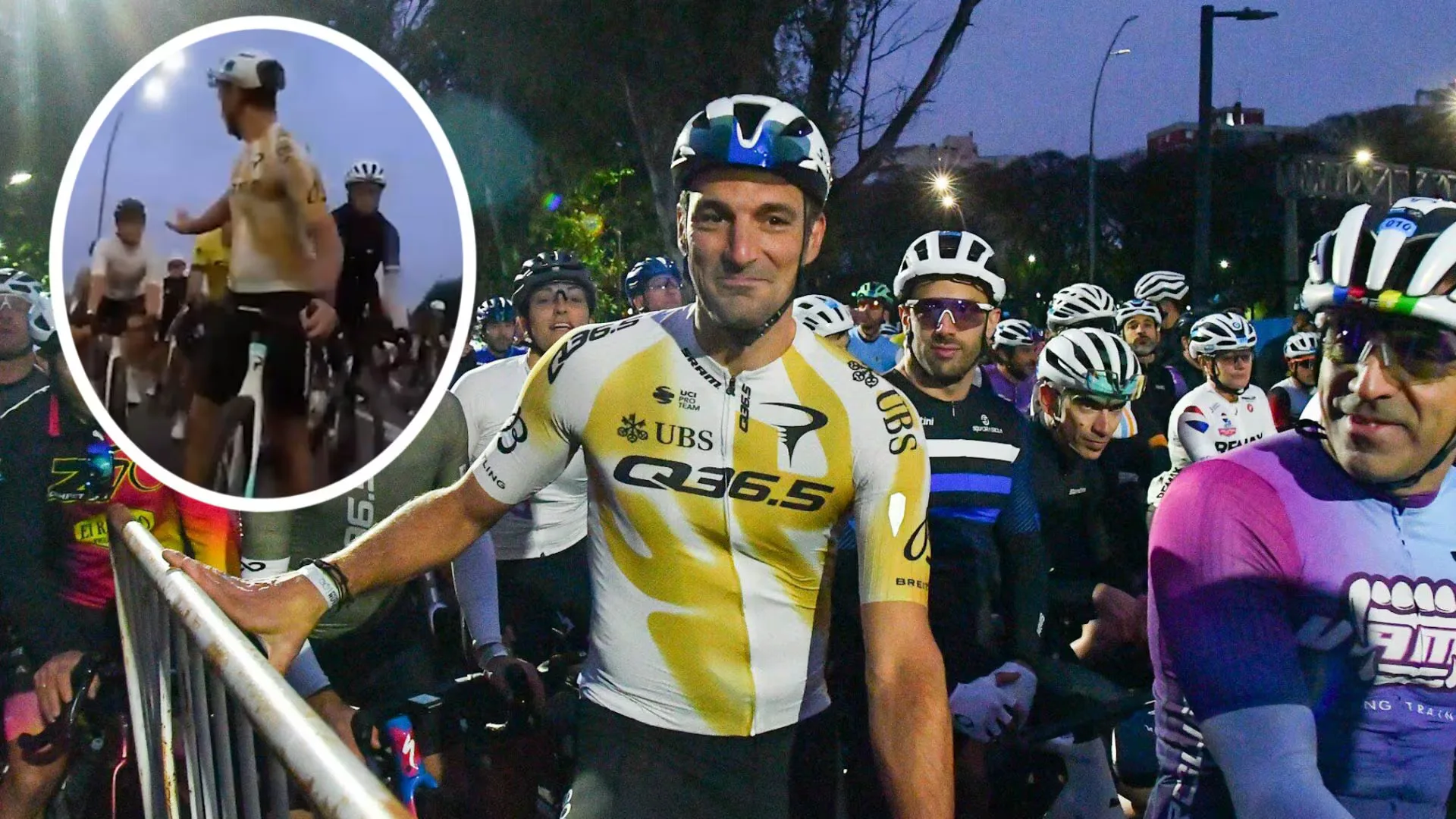 Scaloni corrió el Gran Fondo de Buenos Aires y vivió un susto en la ruta con su bicicleta de la selección
