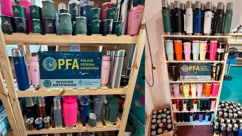 secuestraron mas de 400 vasos y termos stanley truchos como saber cuando son originales