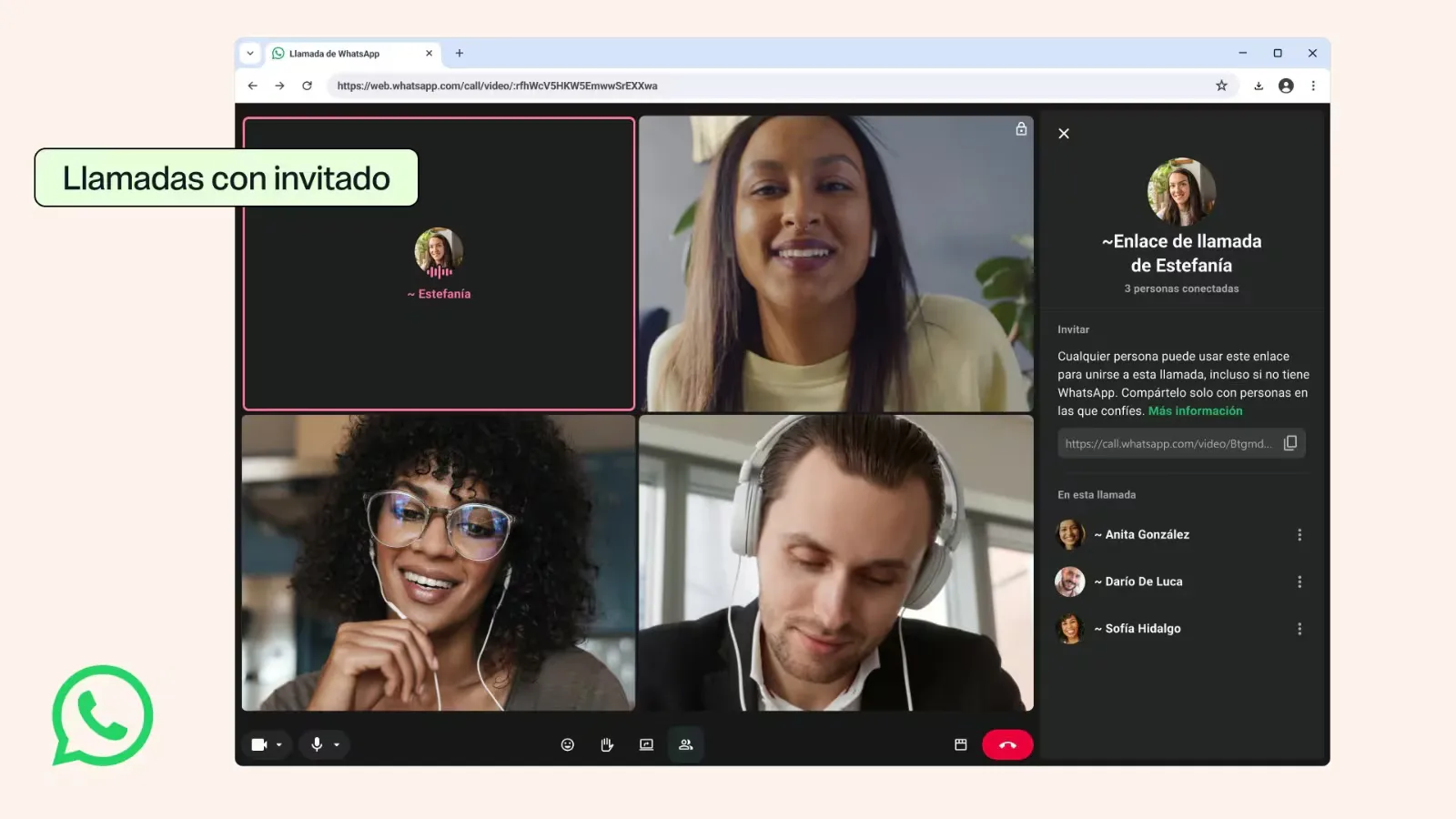 WhatsApp ahora permite llamar a quienes no tienen cuenta en la aplicación